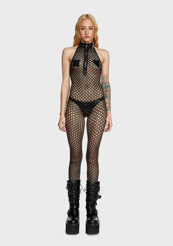 Sleepless Fever Zip Bodystocking sold by Dolls Kill