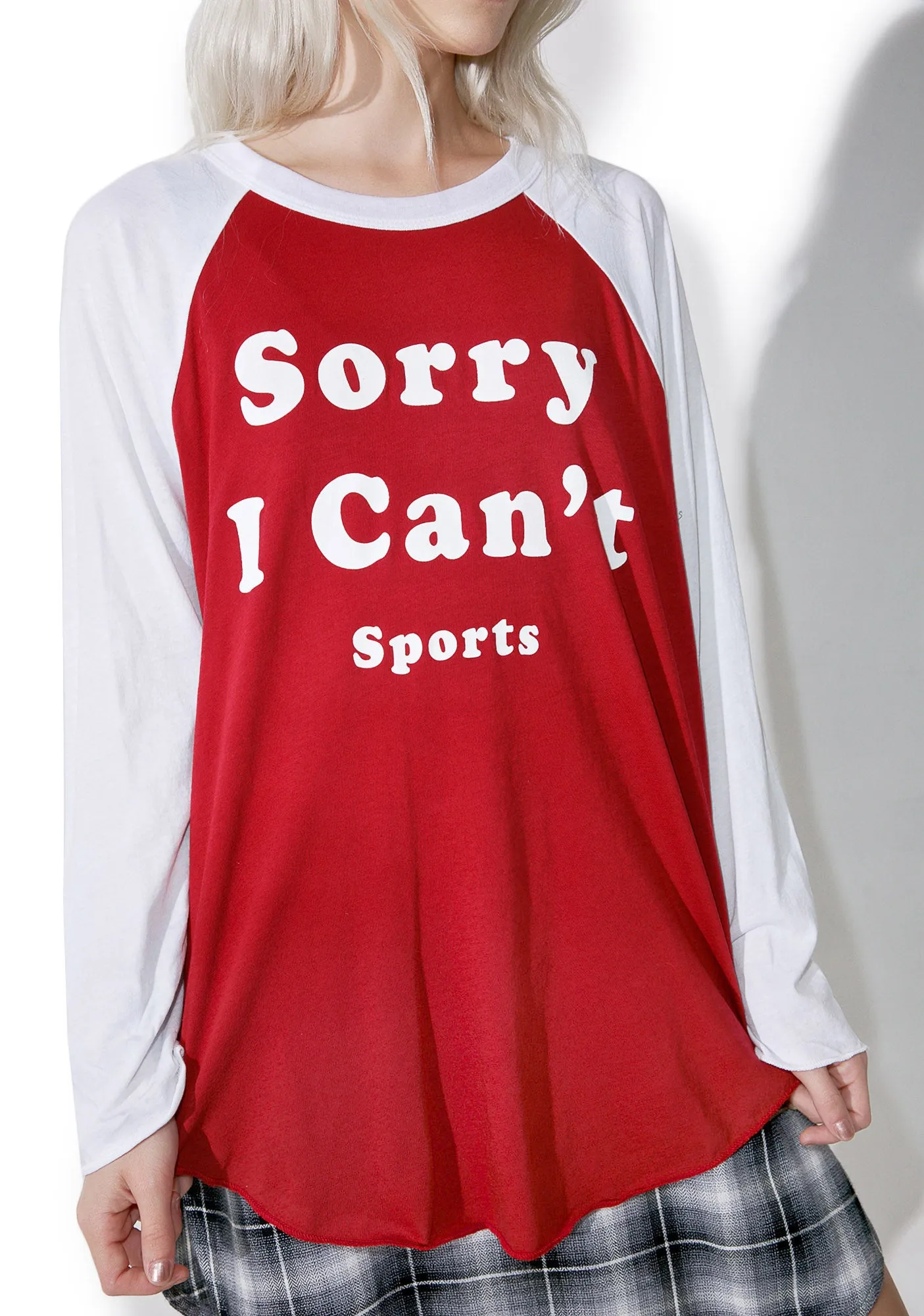 Sorry I Can't Rebel Raglan sold by Dolls Kill product image thumbnail 2