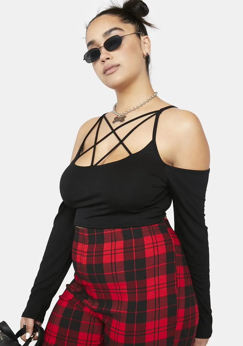 Plus Fierce Flirt Off Shoulder Top sold by Dolls Kill product image thumbnail 2
