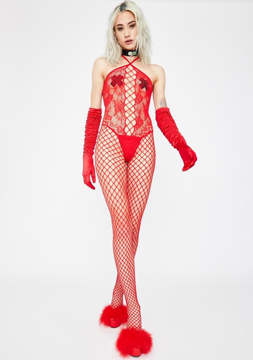 Hot Desires Fishnet Bodystocking sold by Dolls Kill product image thumbnail 2