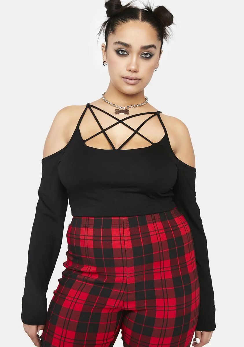 Plus Fierce Flirt Off Shoulder Top sold by Dolls Kill