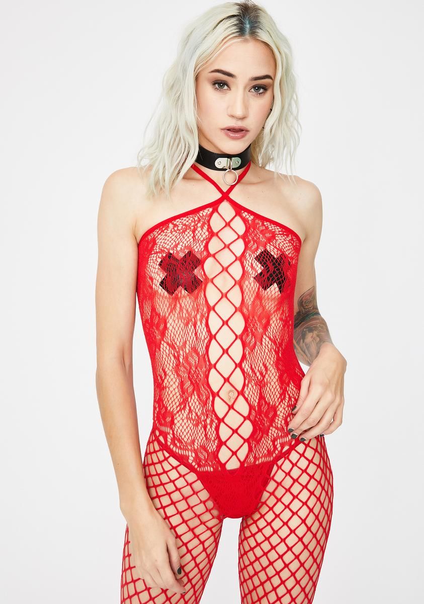 Hot Desires Fishnet Bodystocking sold by Dolls Kill