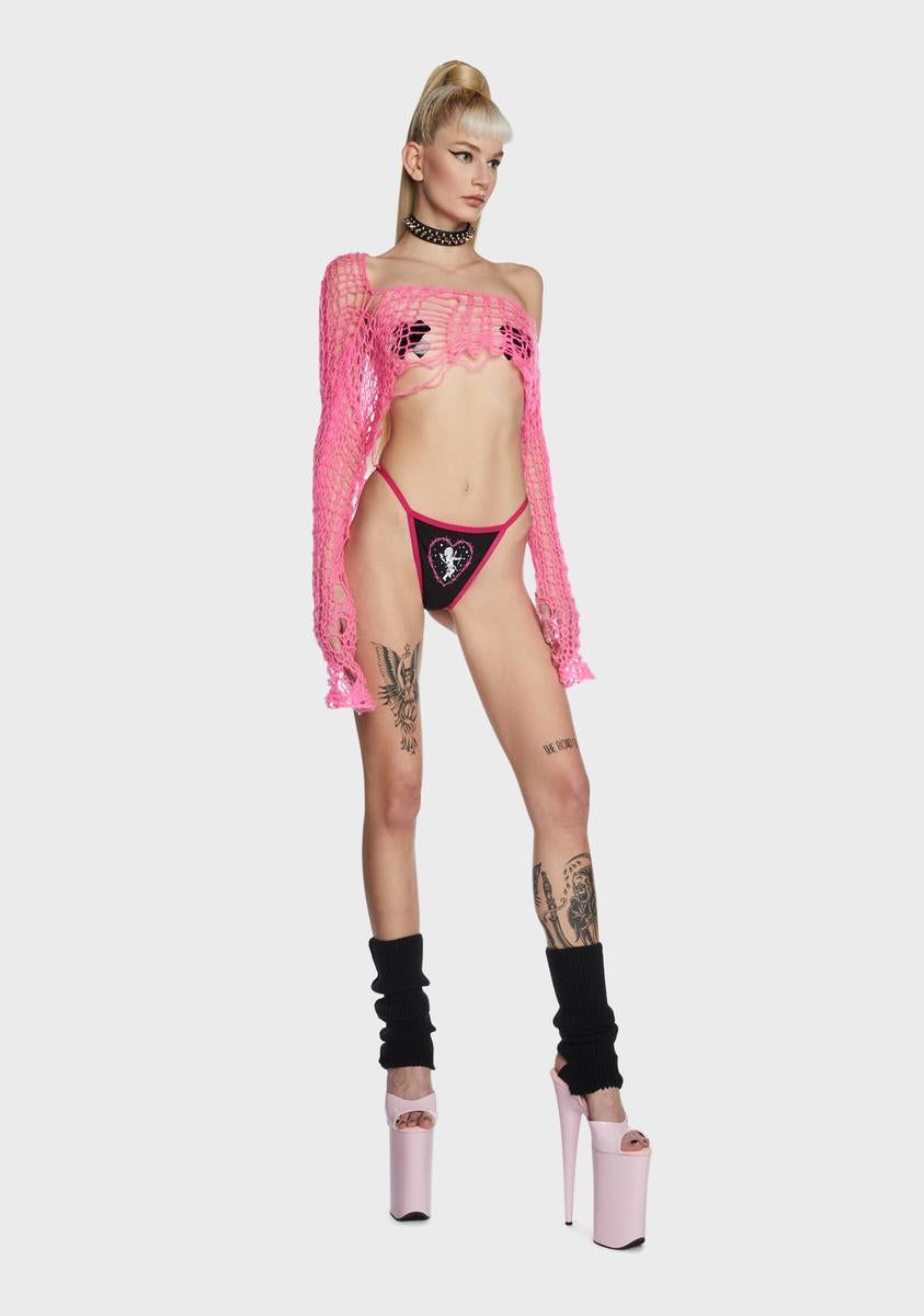 Cupid's Heart Thong Panty sold by Dolls Kill product image thumbnail 5