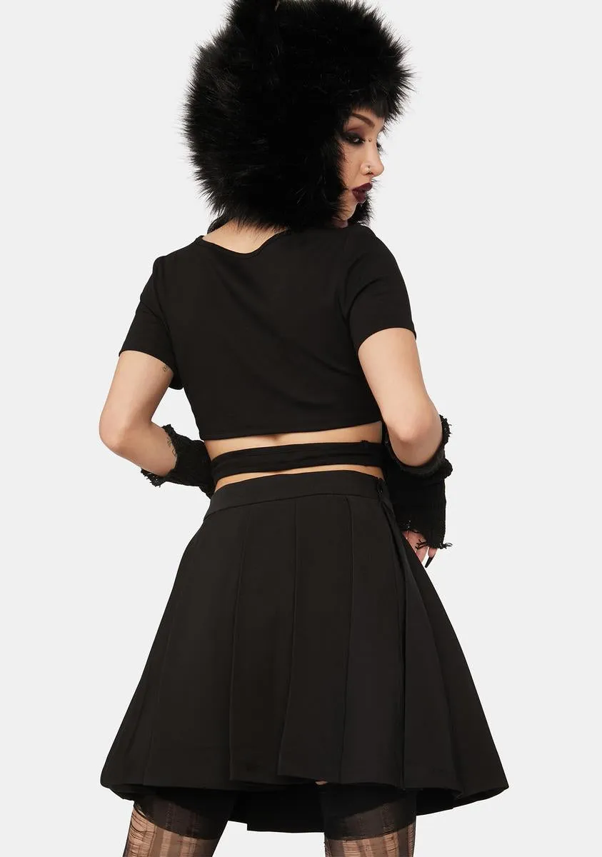 Pleated Checkered Heart Skirt sold by Dolls Kill product image thumbnail 4