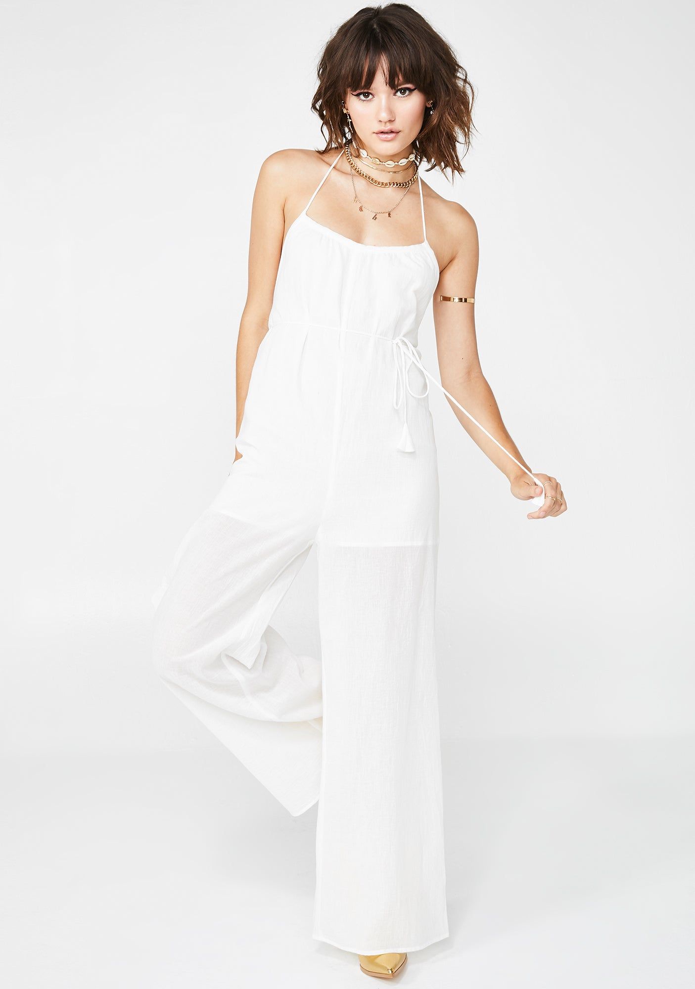 Breezy Babe Wide-Leg Jumpsuit sold by Dolls Kill product image thumbnail 3