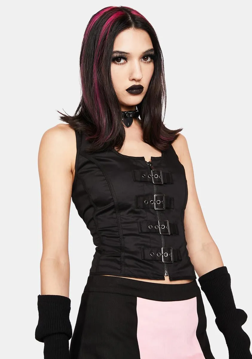 Buckle Corset Top sold by Dolls Kill product image thumbnail 2