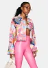 Empower Print Cropped Denim Jacket sold by Dolls Kill