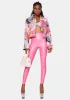 Empower Print Cropped Denim Jacket sold by Dolls Kill