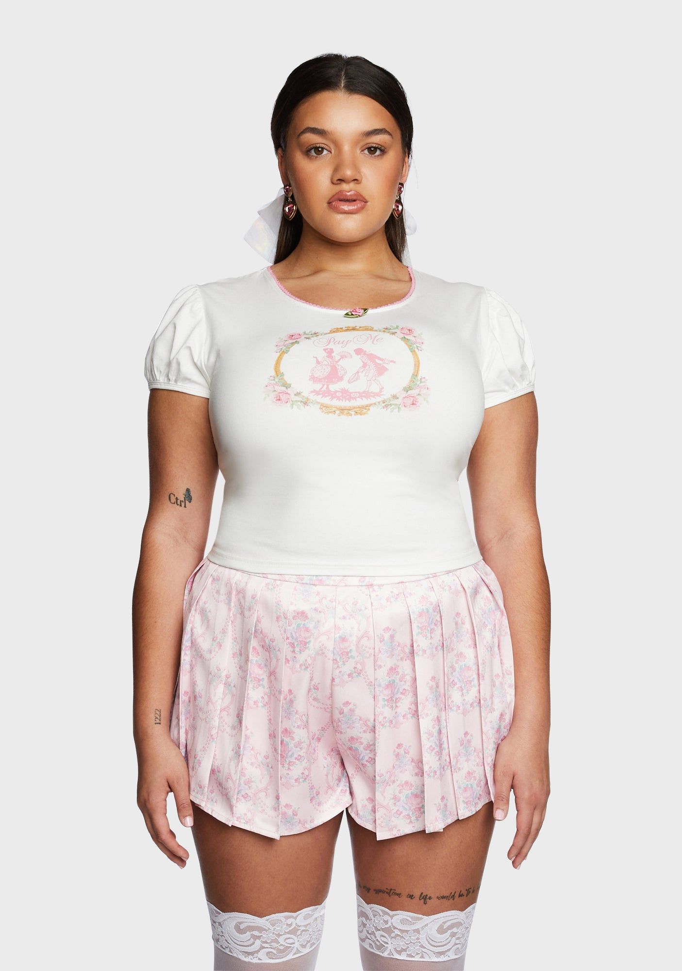 Plus Seductive Wager Baby Tee sold by Dolls Kill