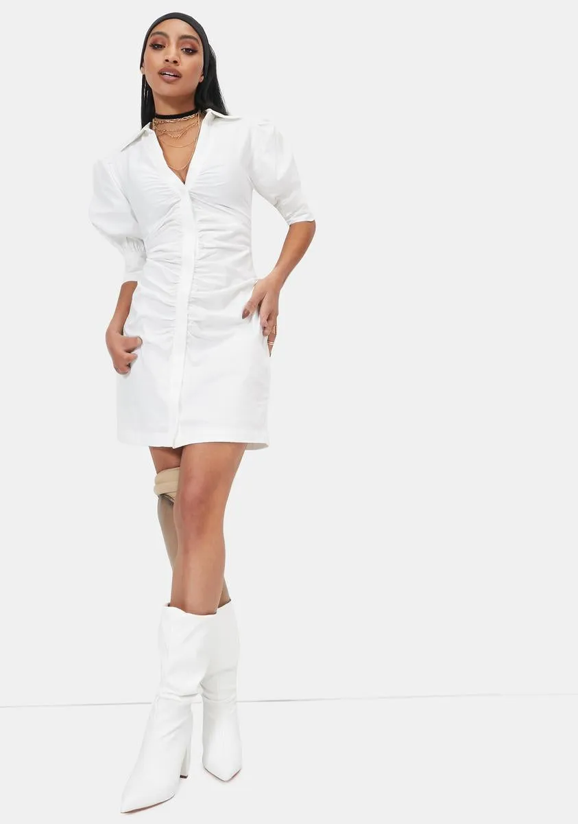 Coming Clean Button Up Mini Dress sold by Dolls Kill product image thumbnail 3