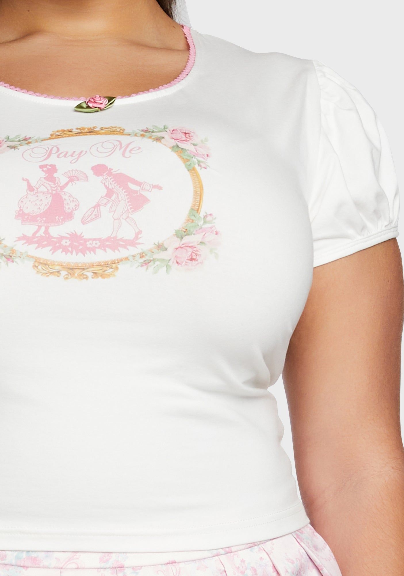 Plus Seductive Wager Baby Tee sold by Dolls Kill product image thumbnail 2