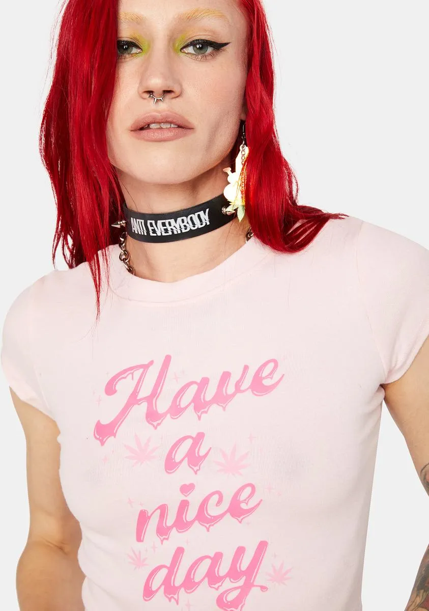 Have A Nice Day Crop Tee sold by Dolls Kill product image thumbnail 2