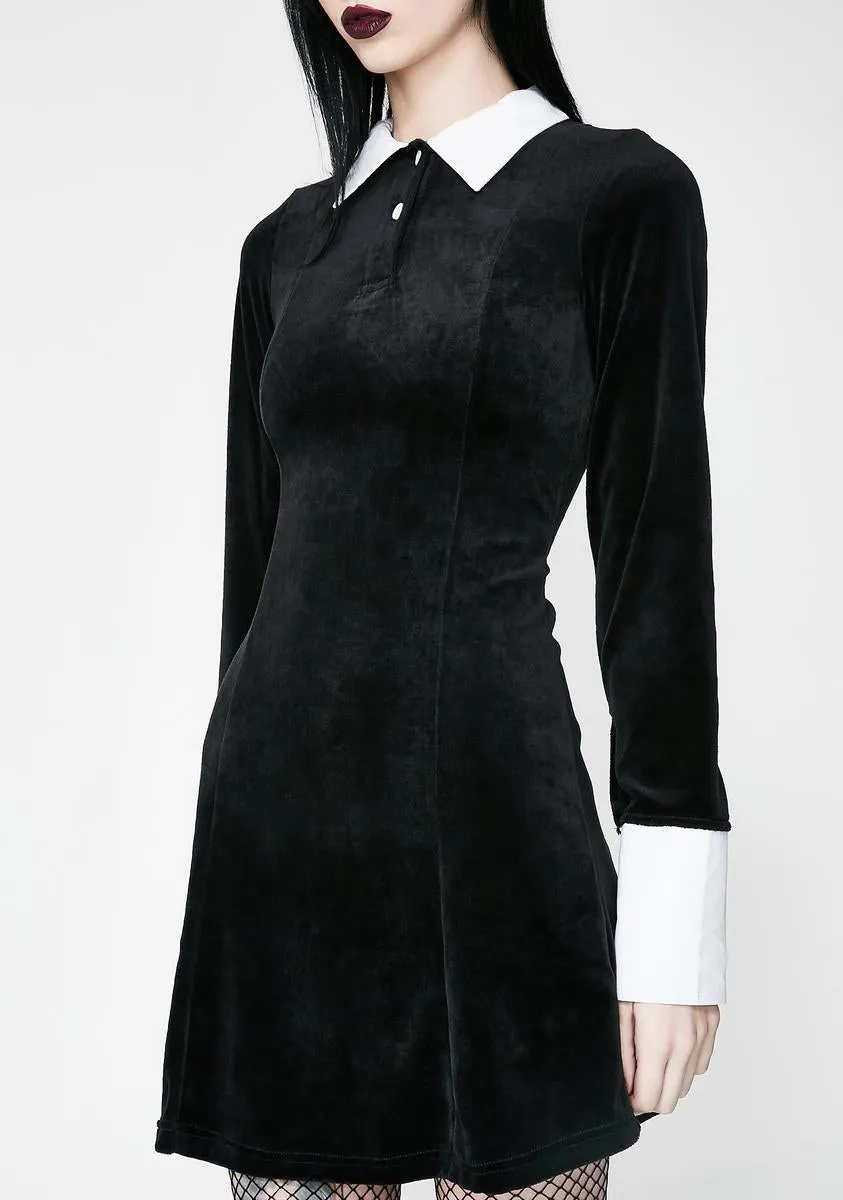 Addams Velvet Dress sold by Dolls Kill product image thumbnail 3