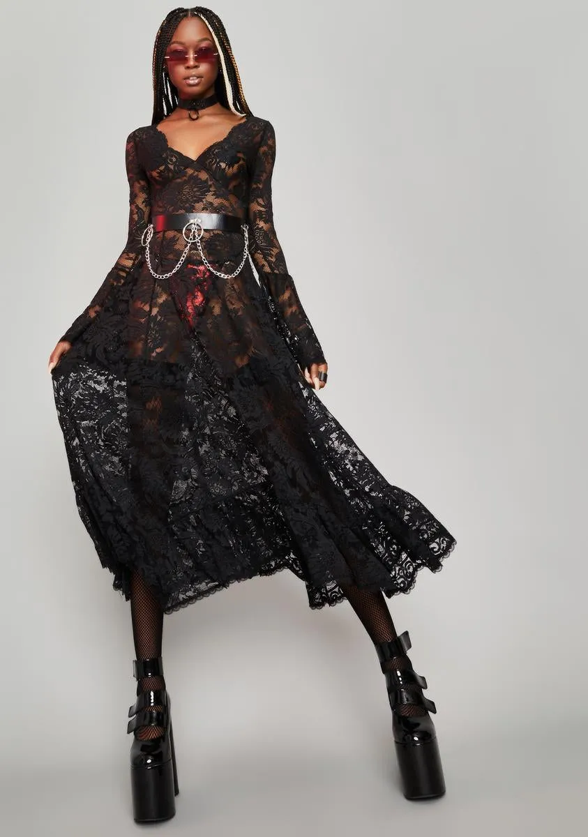 Lyrical Moonlight Lace Maxi Dress sold by Dolls Kill product image thumbnail 3