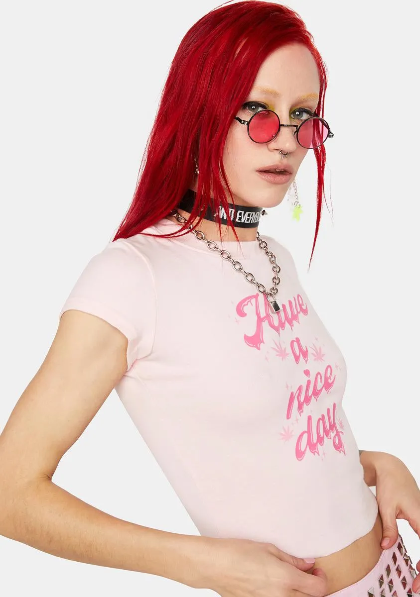Have A Nice Day Crop Tee sold by Dolls Kill product image thumbnail 3