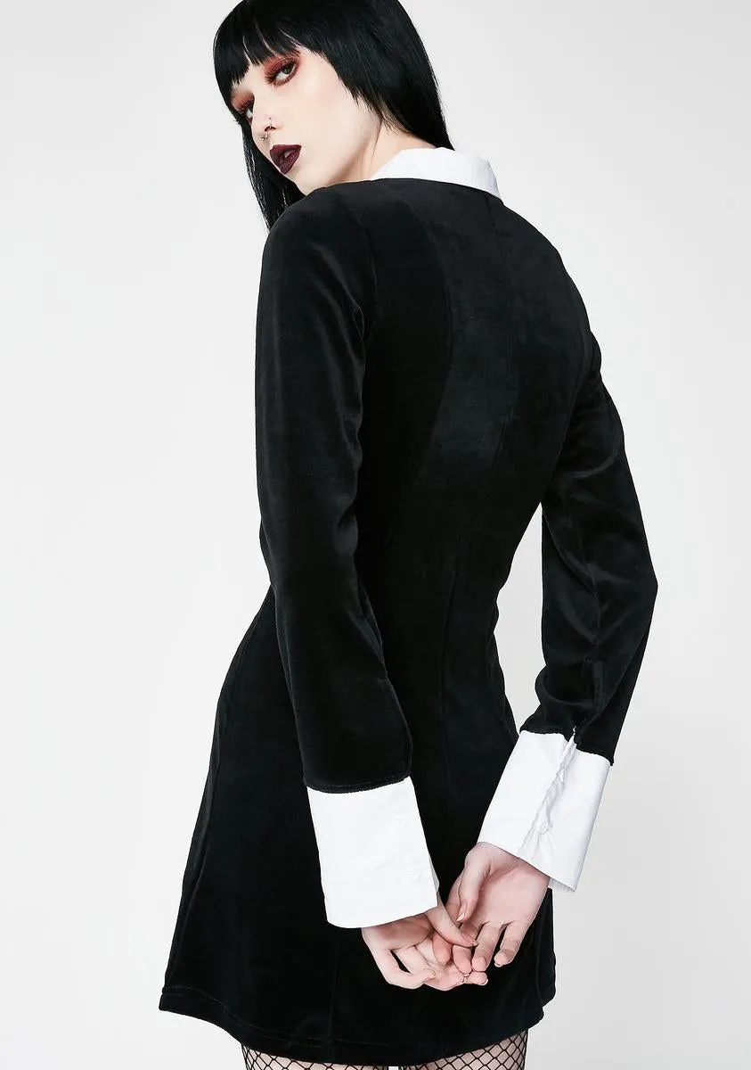 Addams Velvet Dress sold by Dolls Kill product image thumbnail 4