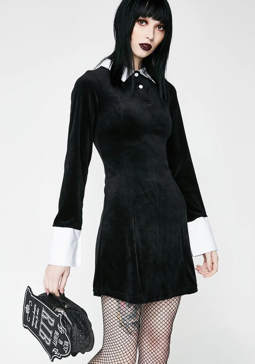 Addams Velvet Dress sold by Dolls Kill