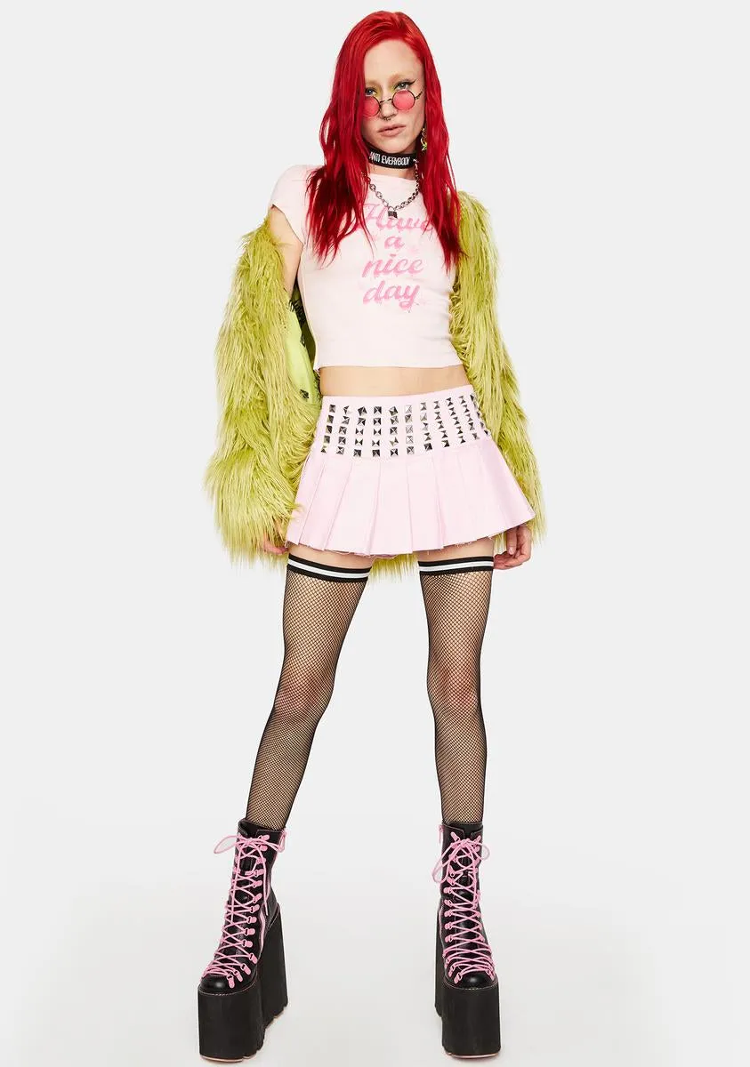 Have A Nice Day Crop Tee sold by Dolls Kill product image thumbnail 4