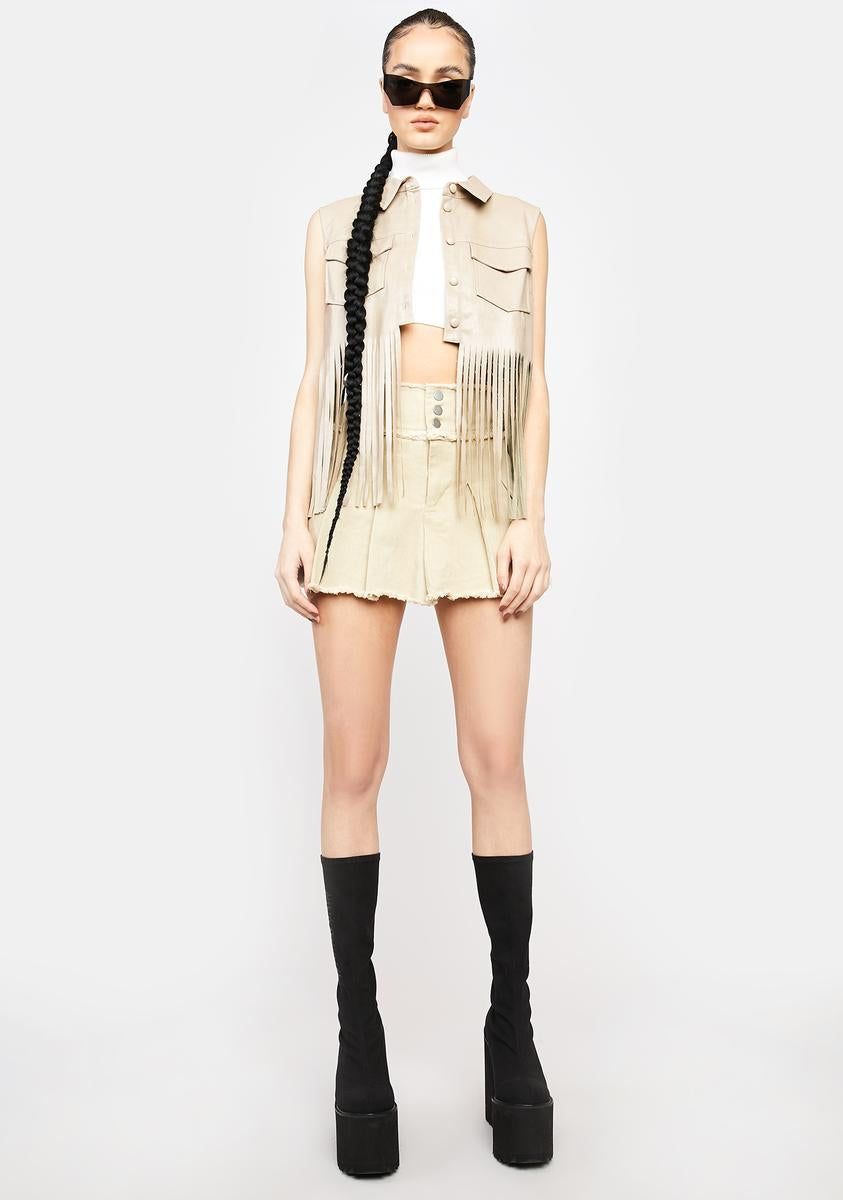 Pass It On Fringe Vest sold by Dolls Kill product image thumbnail 3