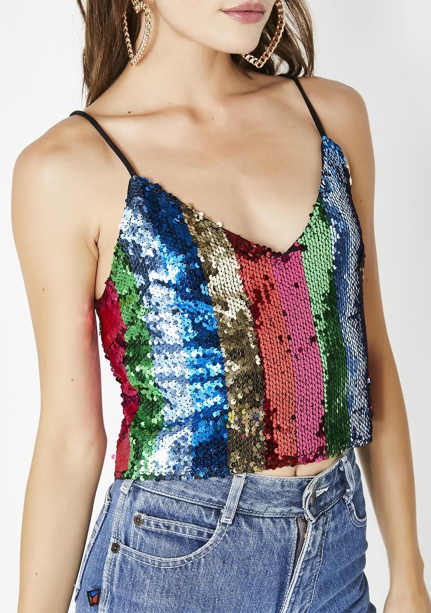 Come Get Groovy Sequin Top sold by Dolls Kill product image thumbnail 3