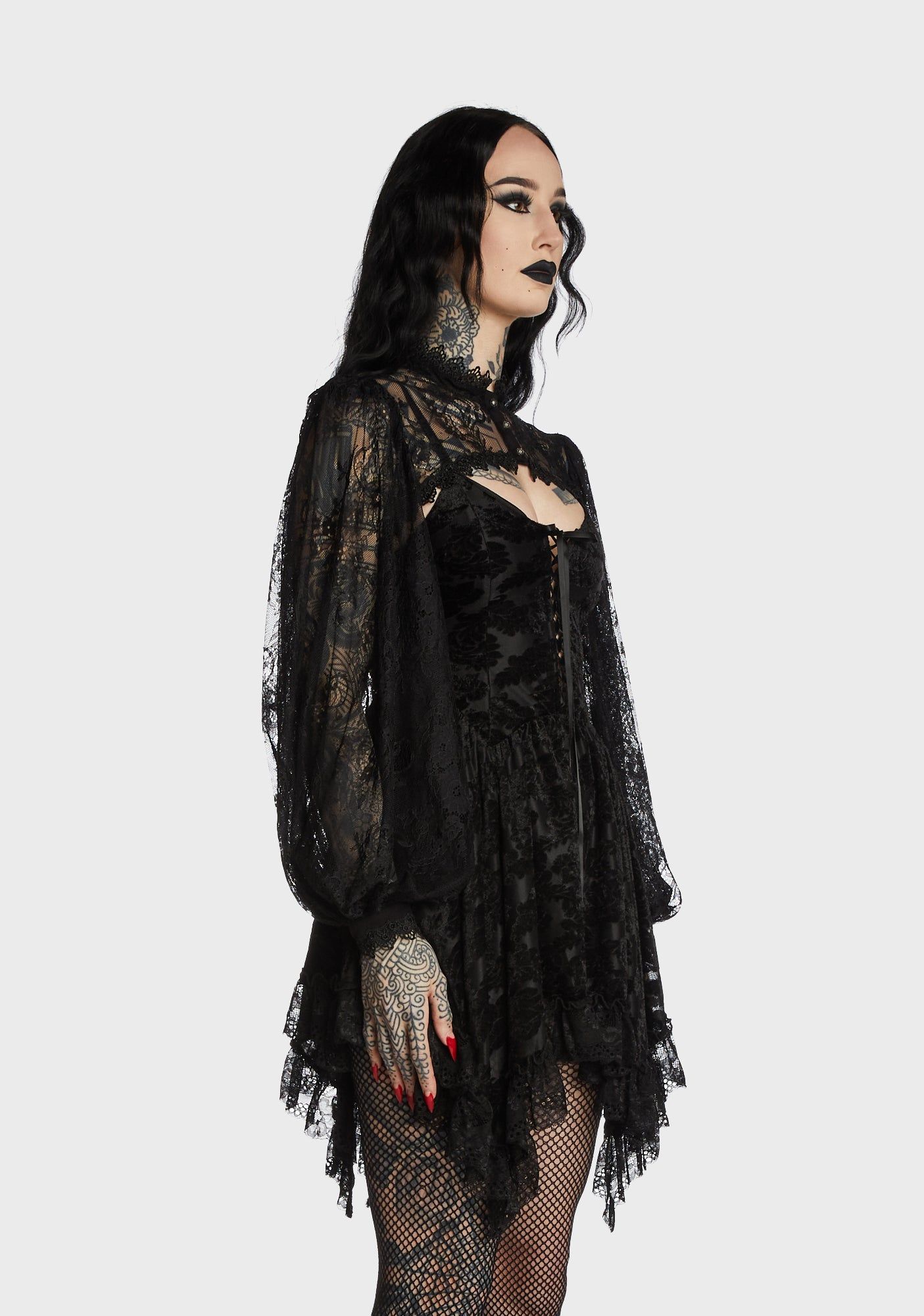 Mage Beauty Lace Shrug sold by Dolls Kill product image thumbnail 5