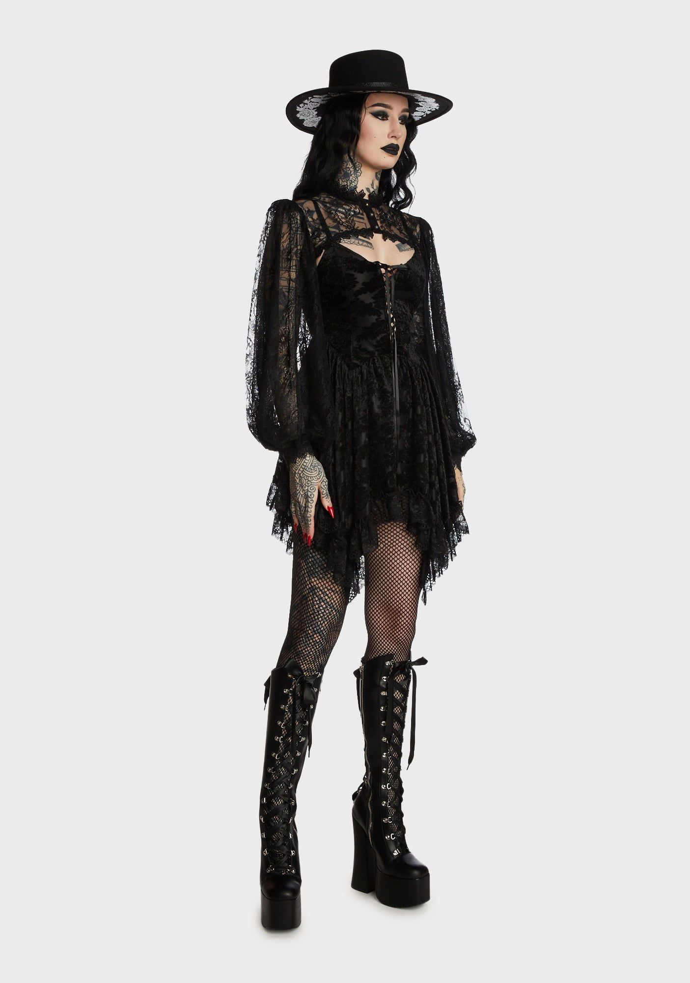 Mage Beauty Lace Shrug sold by Dolls Kill product image thumbnail 3