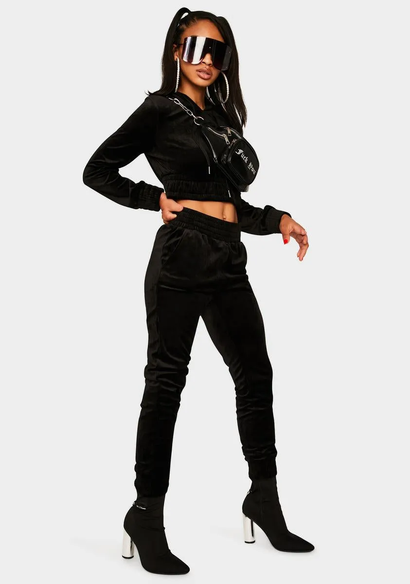 Slick Socialite Selfie Jogger Set sold by Dolls Kill