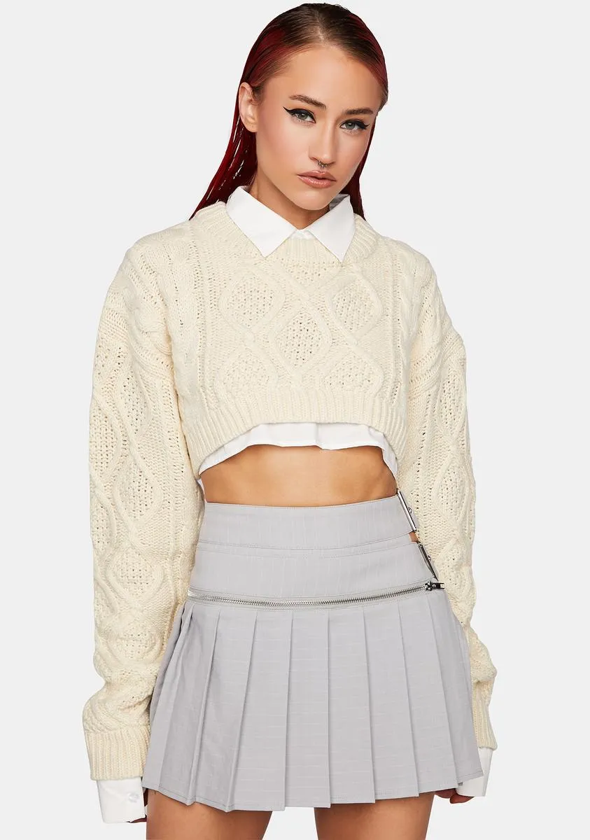 The Craft Pinstripe Mini Skirt sold by Dolls Kill product image thumbnail 2