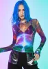 Future World Mesh Top sold by Dolls Kill