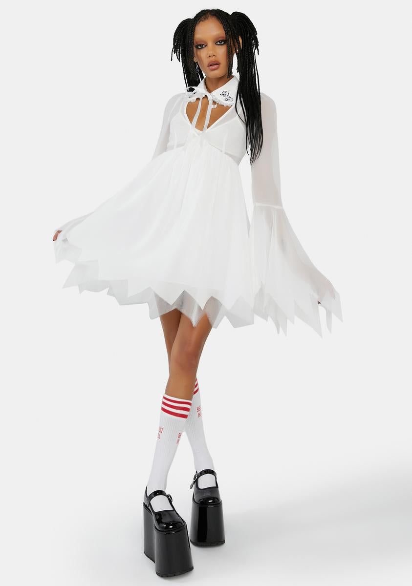 The Friendly Ghost Babydoll Dress sold by Dolls Kill product image thumbnail 3
