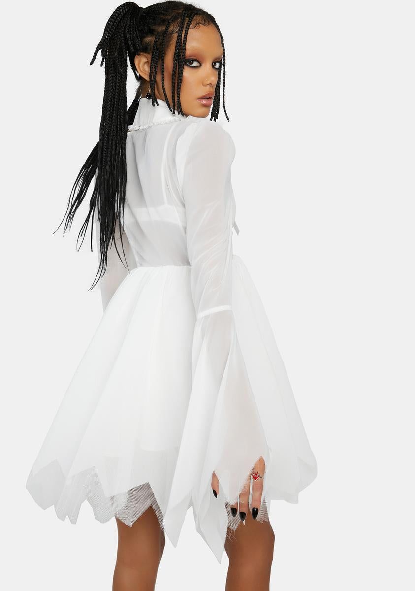 The Friendly Ghost Babydoll Dress sold by Dolls Kill product image thumbnail 4