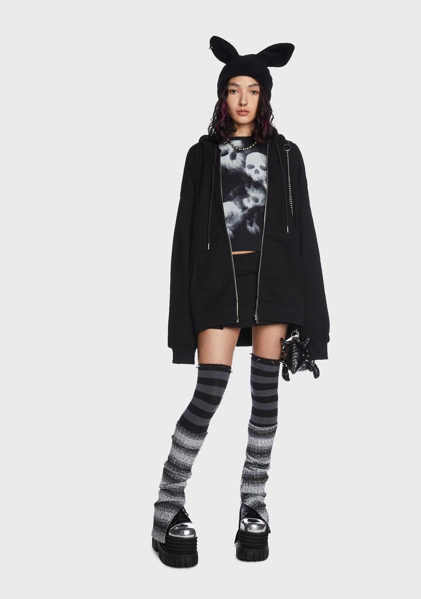 Skull Crusher Asymmetrical Top sold by Dolls Kill product image thumbnail 4