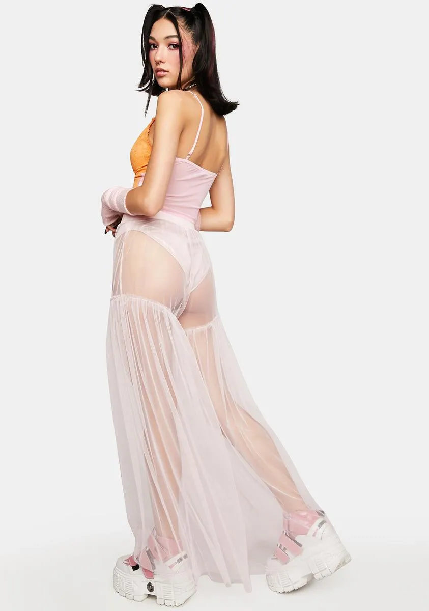 Blush Off And Away Sheer Pants sold by Dolls Kill product image thumbnail 4
