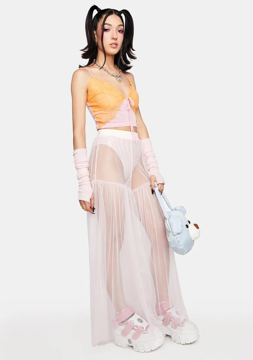 Blush Off And Away Sheer Pants sold by Dolls Kill product image thumbnail 2