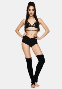 Black Cosmo Bralette sold by Dolls Kill