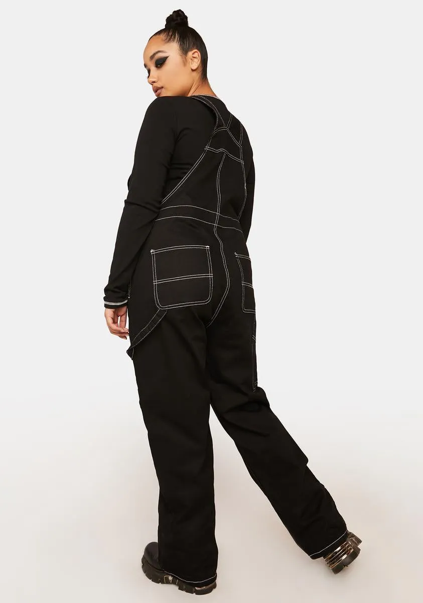 Plus Inspired By You Denim Overalls sold by Dolls Kill product image thumbnail 4