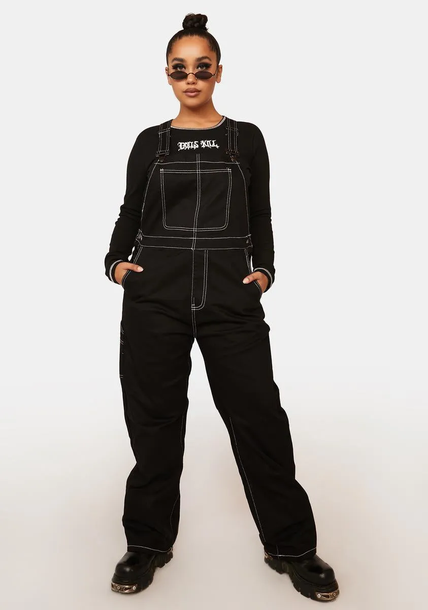 Plus Inspired By You Denim Overalls sold by Dolls Kill product image thumbnail 3