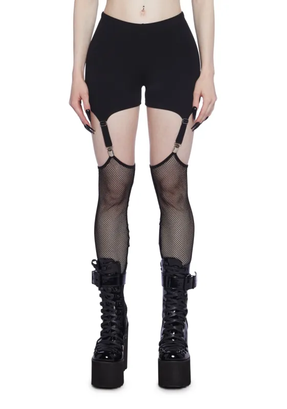 Lost In The Void Garter Leggings sold by Dolls Kill