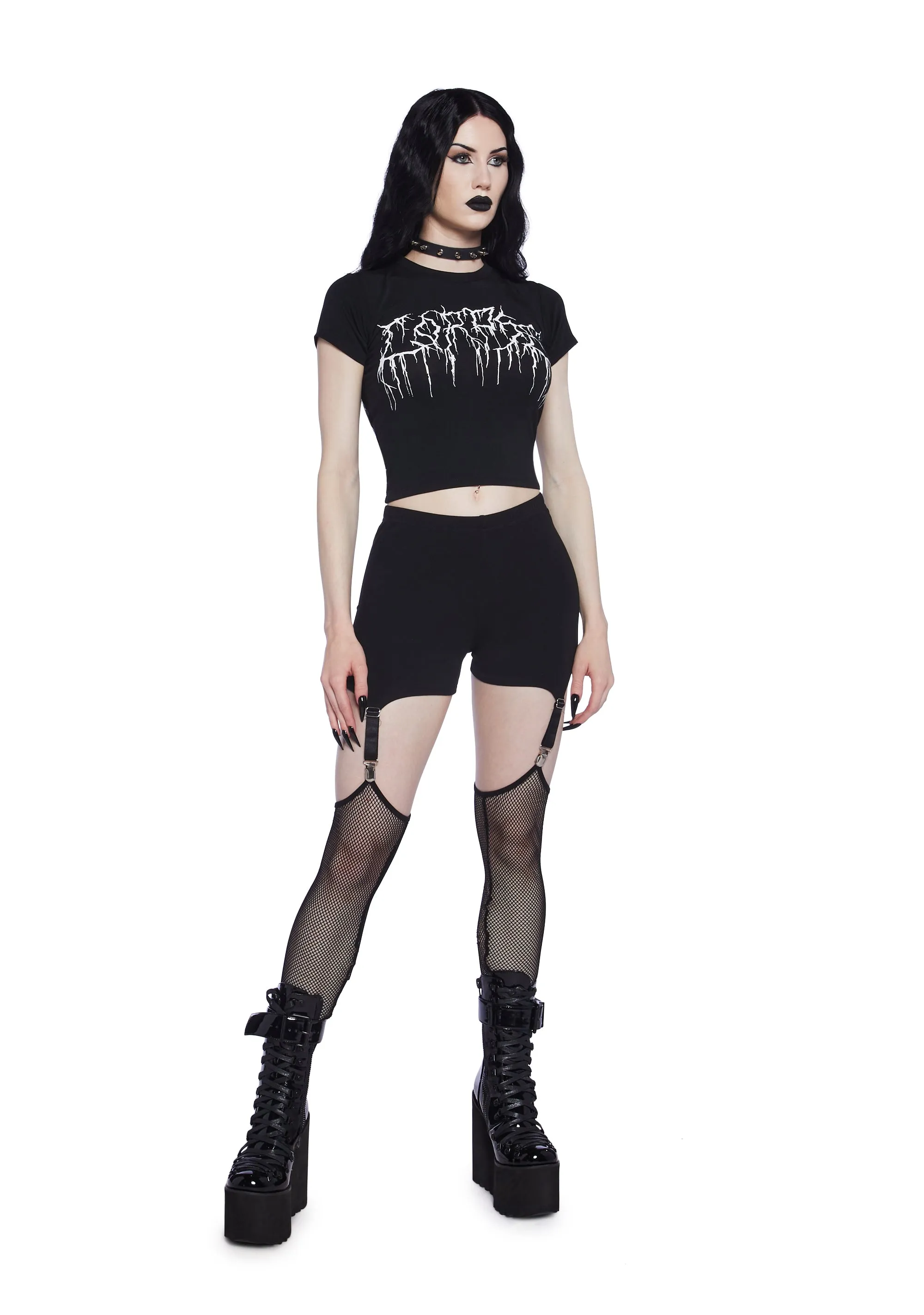 Lost In The Void Garter Leggings sold by Dolls Kill product image thumbnail 2