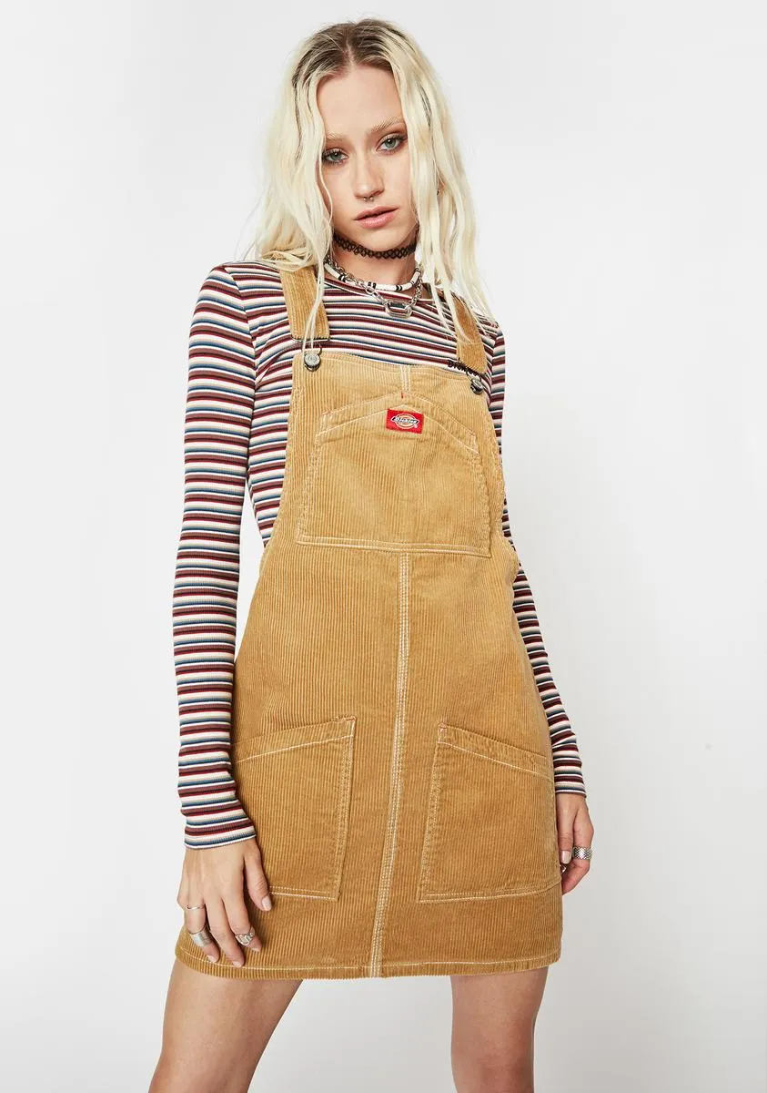 Corduroy Pinafore Dress sold by Dolls Kill
