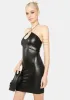 Late Cross Your Heart Mini Dress sold by Dolls Kill