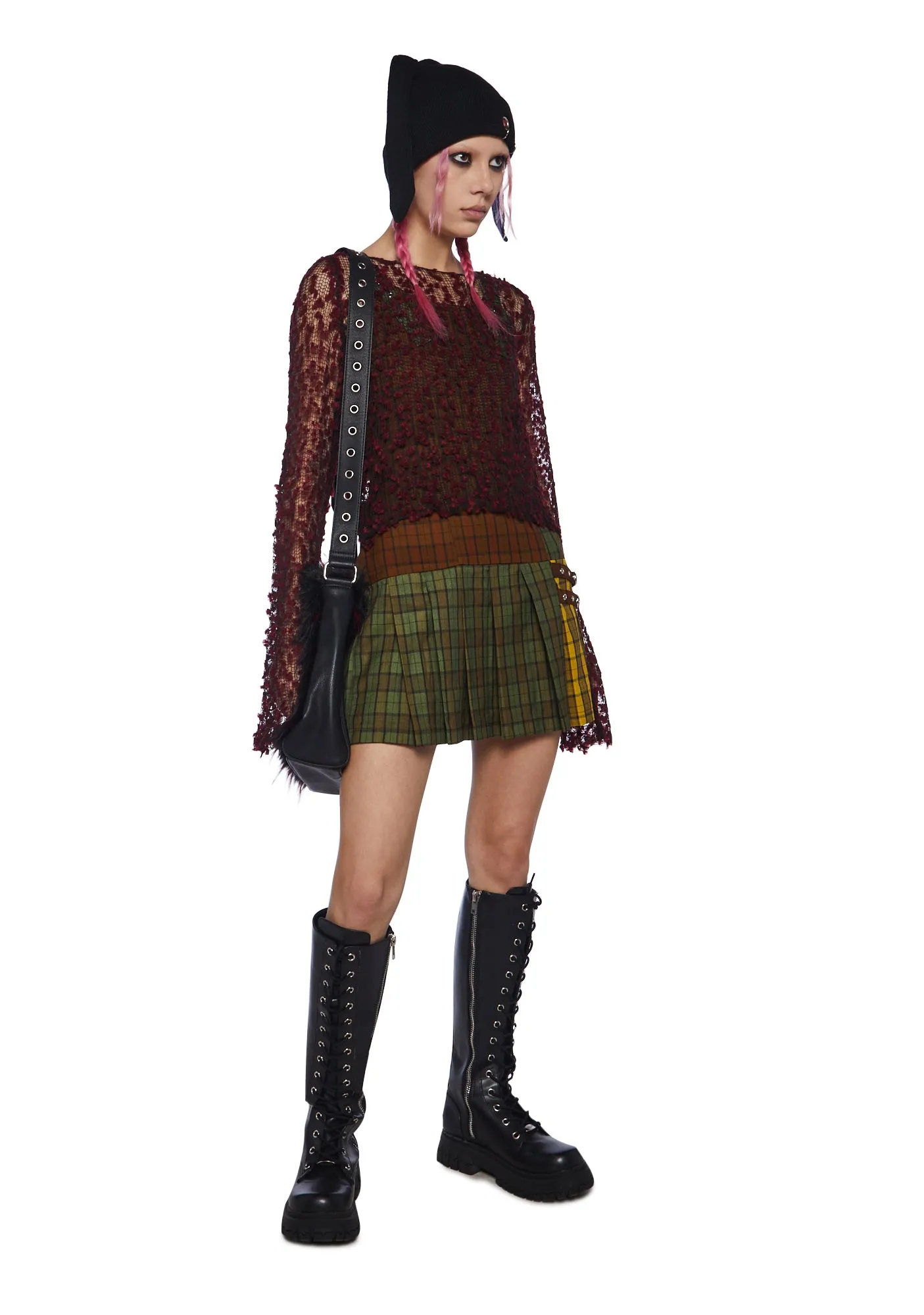 Viv Tartan Mini Dress sold by Dolls Kill product image thumbnail 2