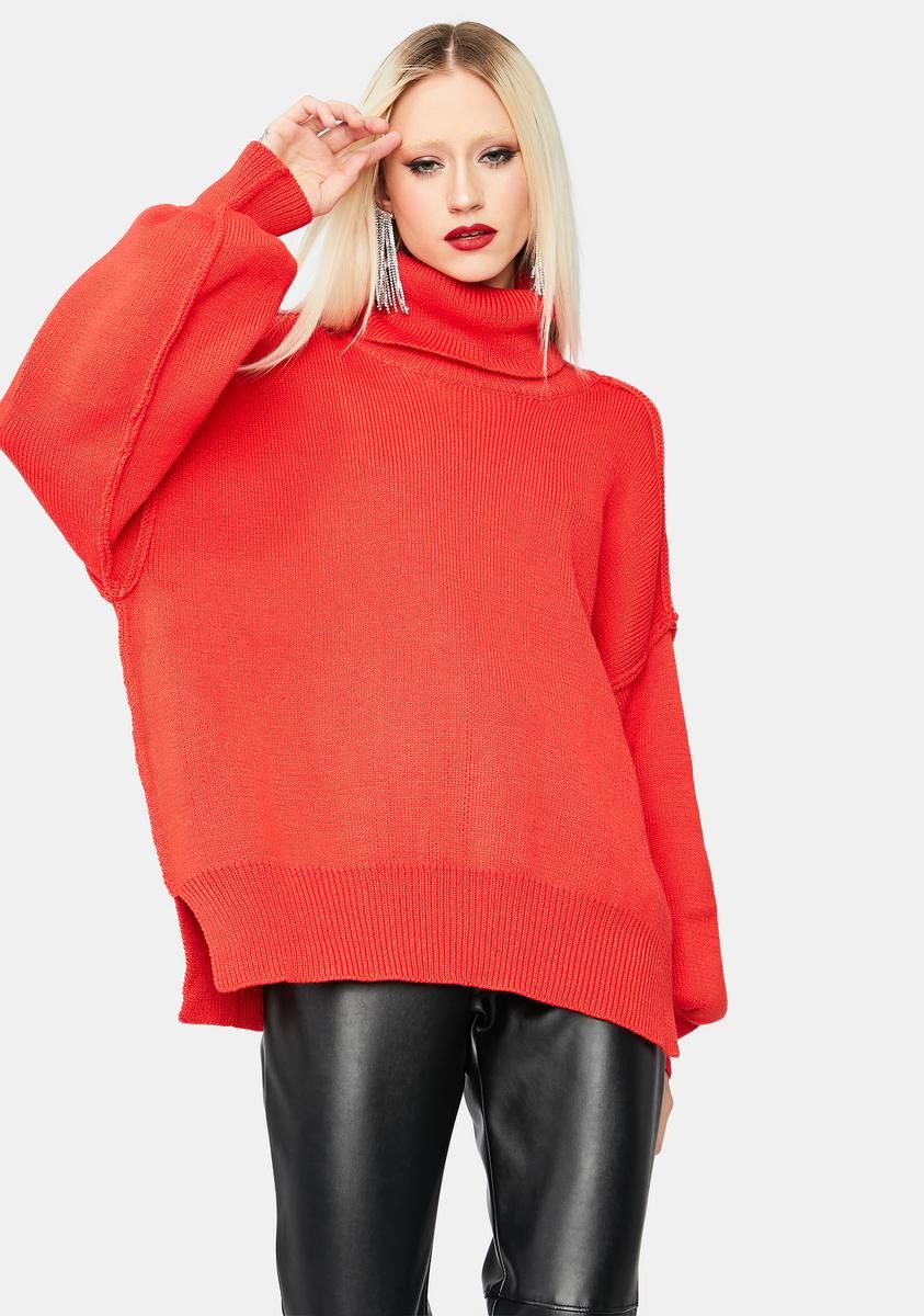 Smile Seeker Turtleneck Sweater sold by Dolls Kill