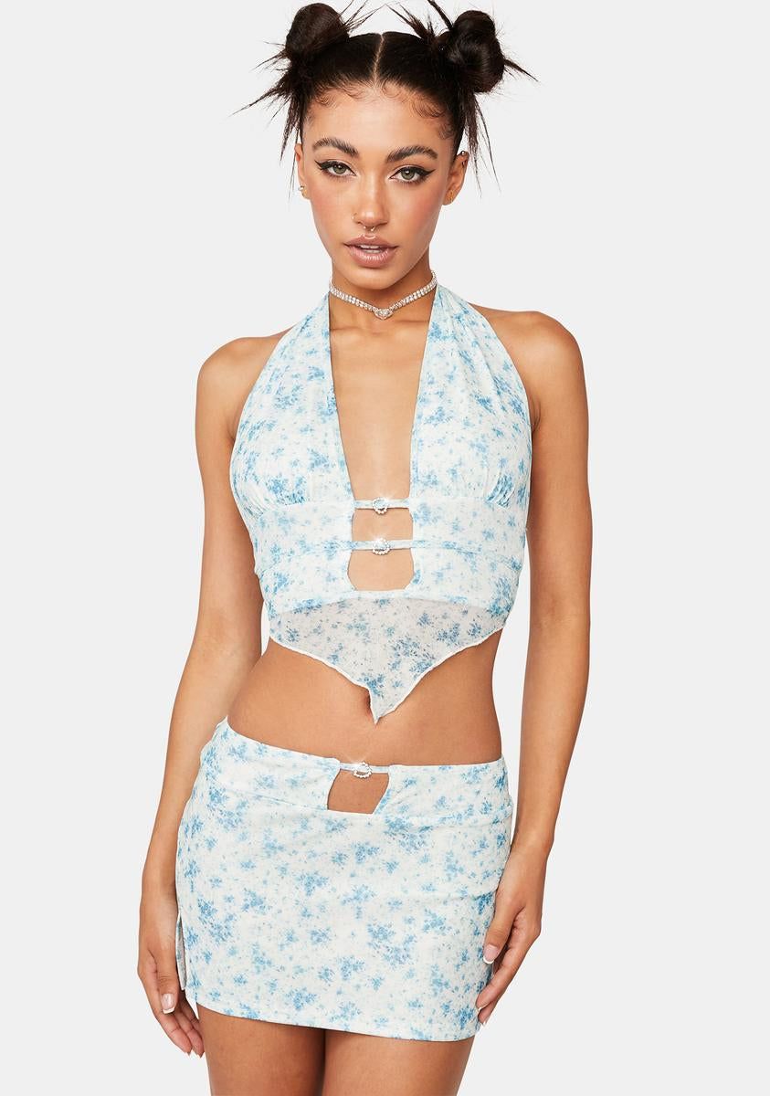 In Full Bloom Skirt Set sold by Dolls Kill