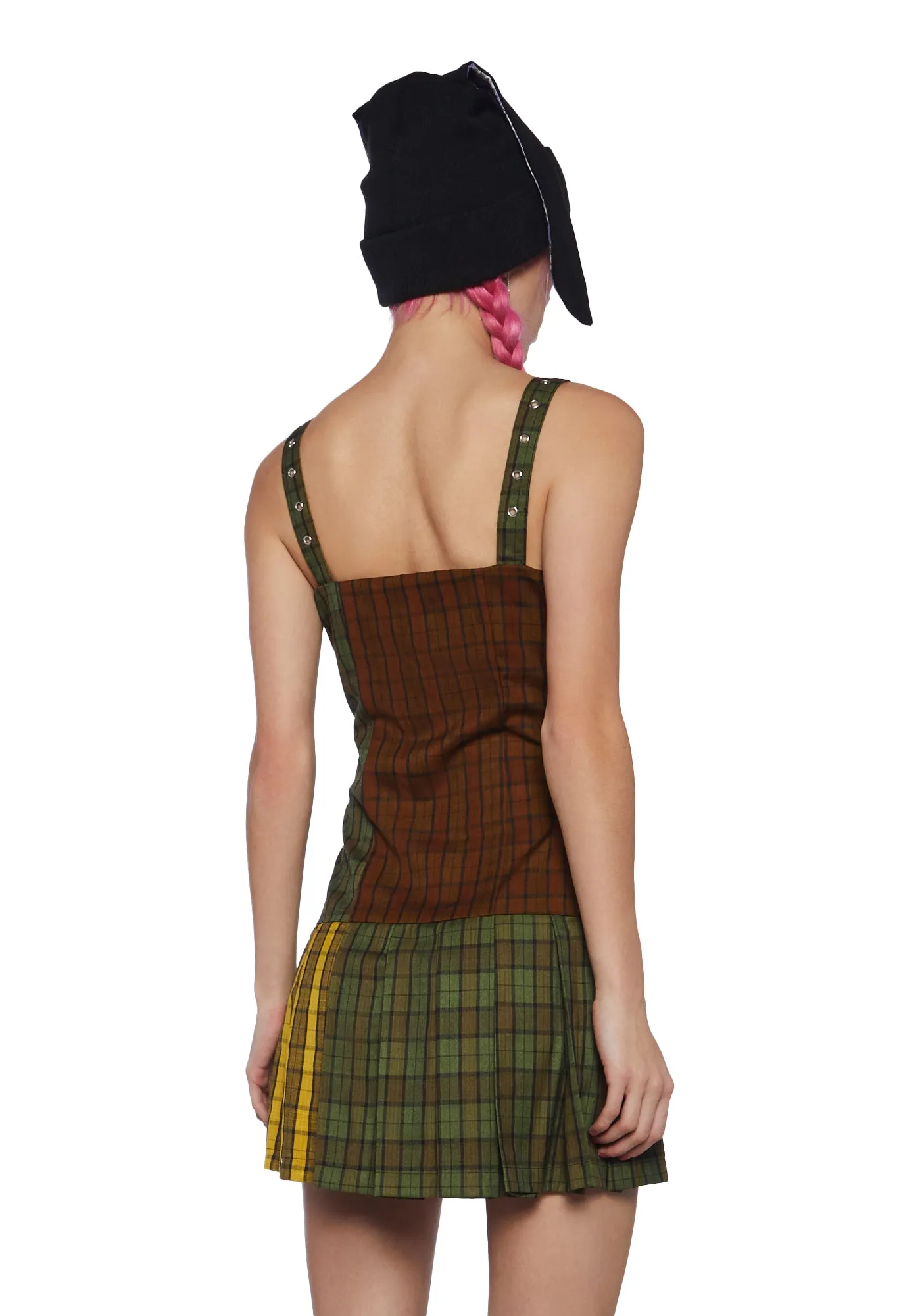Viv Tartan Mini Dress sold by Dolls Kill product image thumbnail 4