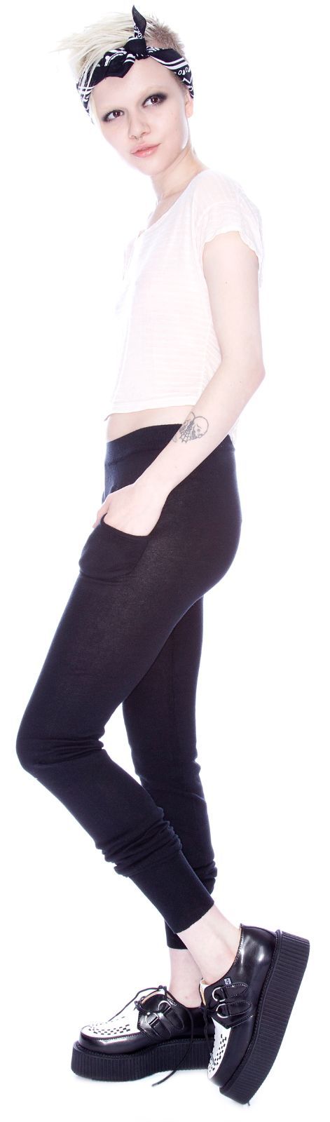 Sweater Pocket Leggings sold by Dolls Kill product image thumbnail 5