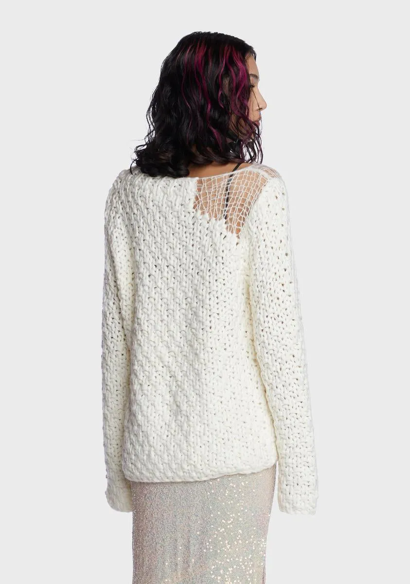 Chilly Realm Knit Sweater sold by Dolls Kill product image thumbnail 4
