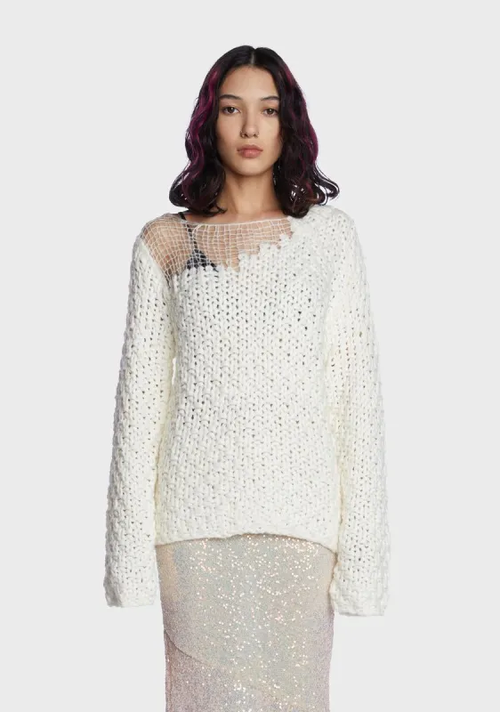 Chilly Realm Knit Sweater sold by Dolls Kill
