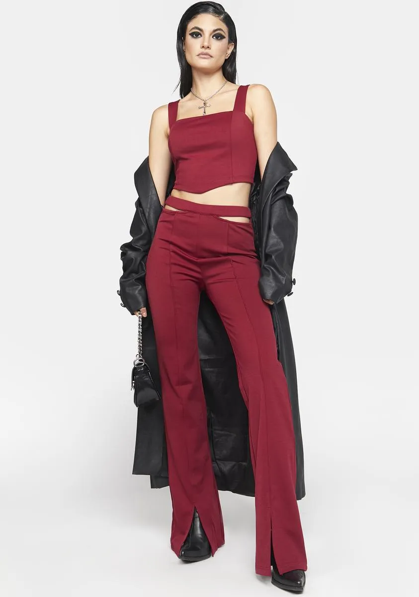 Red Hollie Crop Top sold by Dolls Kill product image thumbnail 3