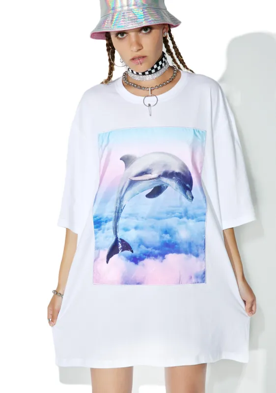 Dolphin Tee sold by Dolls Kill
